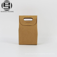 Plain craft paper bags with patch handle